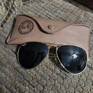 Vintage B&L Ray Ban Bausch & Lomb Aviators Sunglasses With Case Clean 1960s